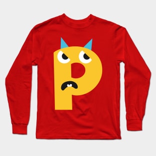 P Letter Long Sleeve T-Shirt